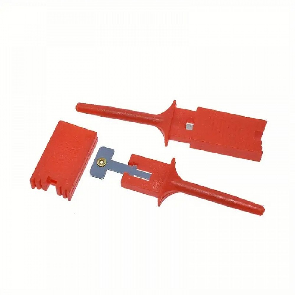 Test Hooks Clips for Logic Analyzers Red