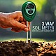 Three-Way Soil Meter For Moisture, Light Intensity and pH Testing Meter