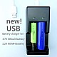 Tomo V6-2 Dual Slots USB Intelligent Battery Charger For rechargeable batteries