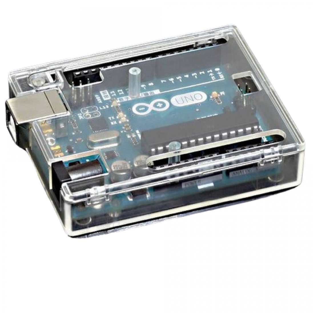 Transparent Acrylic Glossy Case Enclosure Box for Arduino UNO R3