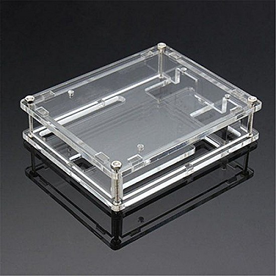 Transparent Acrylic Glossy Case Enclosure Box for Arduino UNO R3 Transparent Acrylic Glossy Case Enclosure Box for Arduino UNO R3