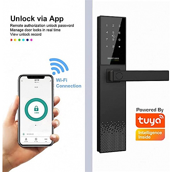 Tuya-X2 Black Youth Edition Intellgent Lock(6v) for smart homes