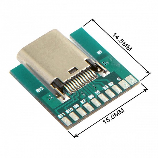 USB 3.1 Type-C 24pin Female Adapter Board