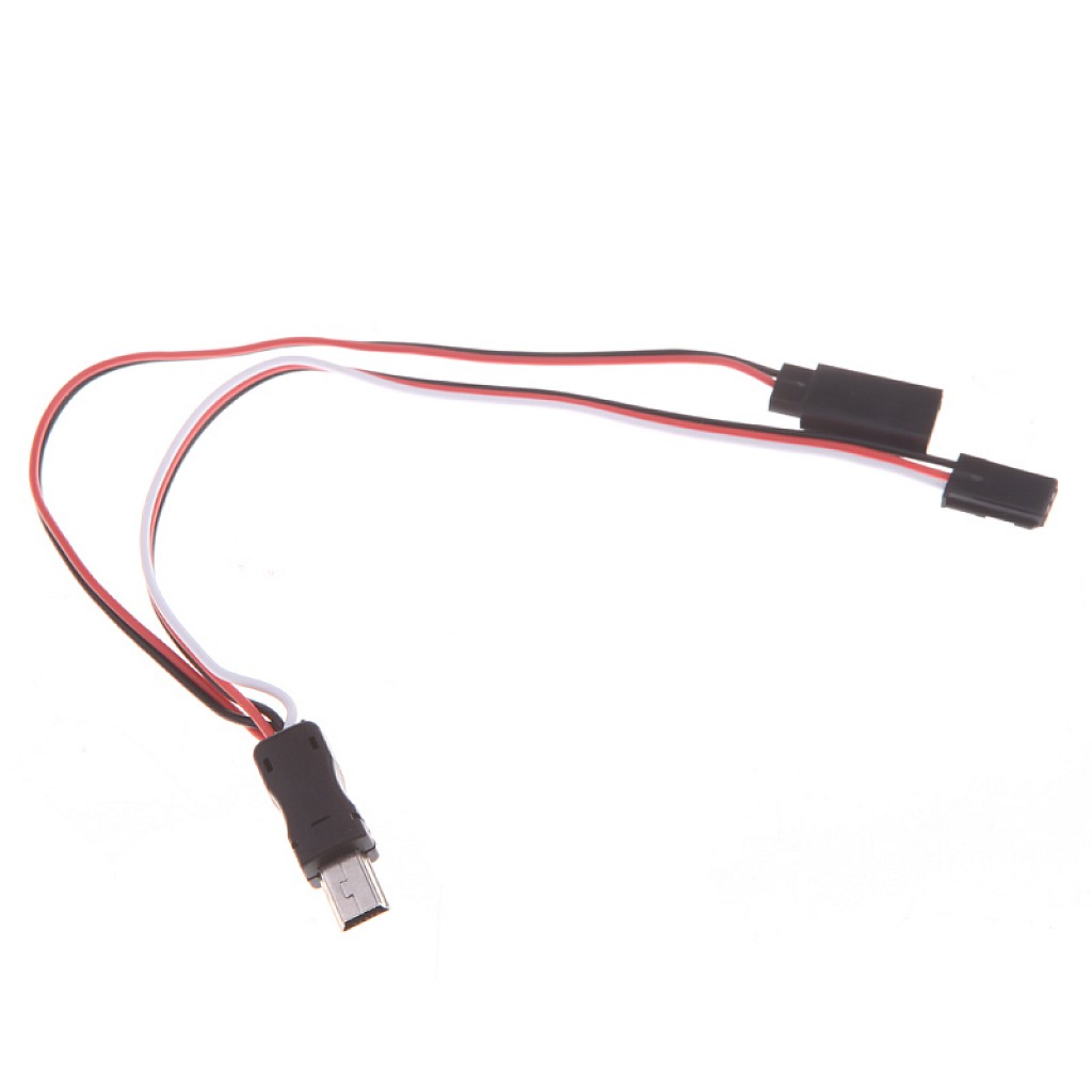 USB to AV Video Output and 5V DC Power BEC Input Cable FPV for Gopro Hero