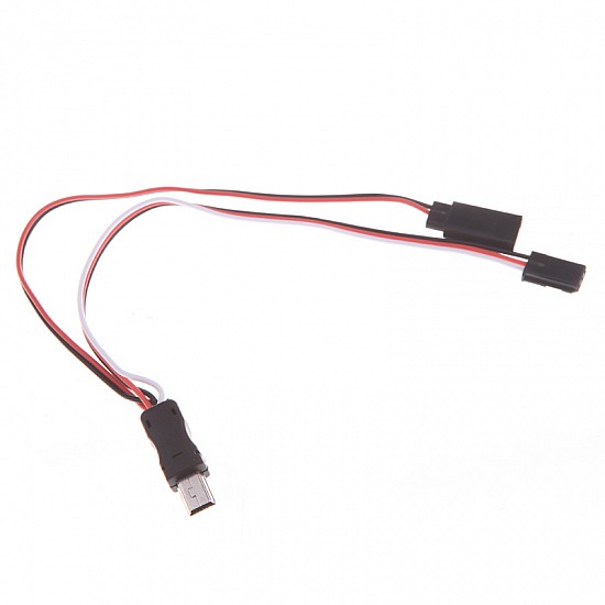 USB to AV Video Output and 5V DC Power BEC Input Cable FPV for Gopro Hero 3