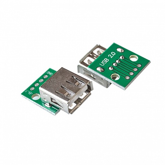 USB Female to DIP 2.54mm 4Pin Adapter Board