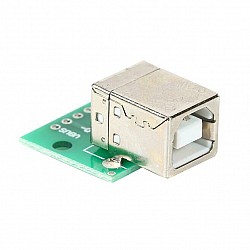 USB Type-B Female to DIP 4Pin Adapter Board