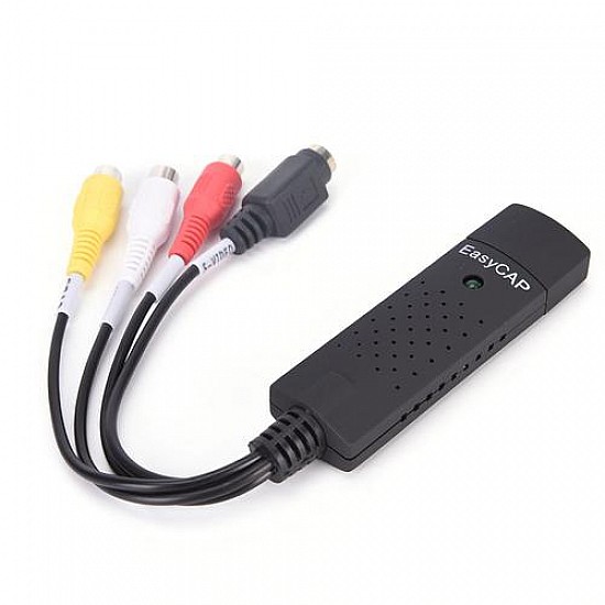 USB2.0 Audio Video Capture Card Adapter VHS To DVD Video Capture Converter