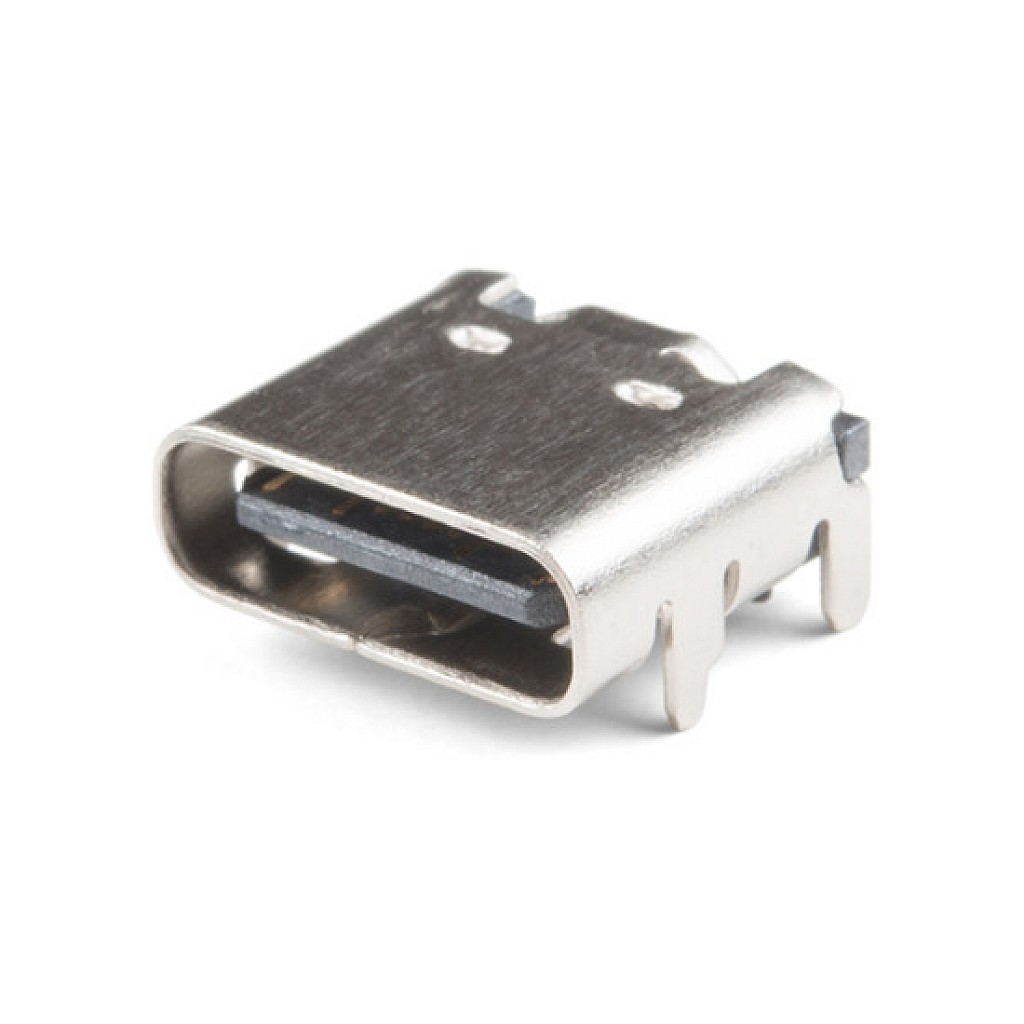 USB3.1 Type-C 6Pin SMD Female Socket Connector with 4 Fixed Feet ...
