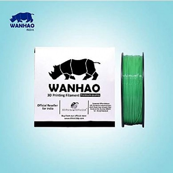 WANHAO Green ABS 1.75 mm 1 Kg Filament For 3D Printer – Premium Quality Filament