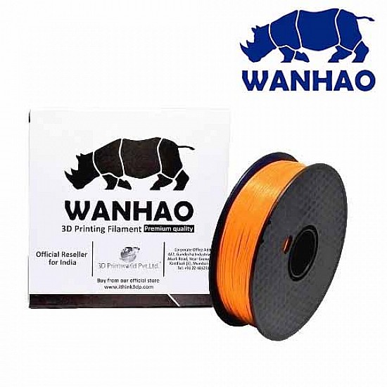 WANHAO Orange PLA 1.75 mm 1 Kg Filament For 3D Printer – Premium Quality Filament - Filament - 3D Printer and Accessories