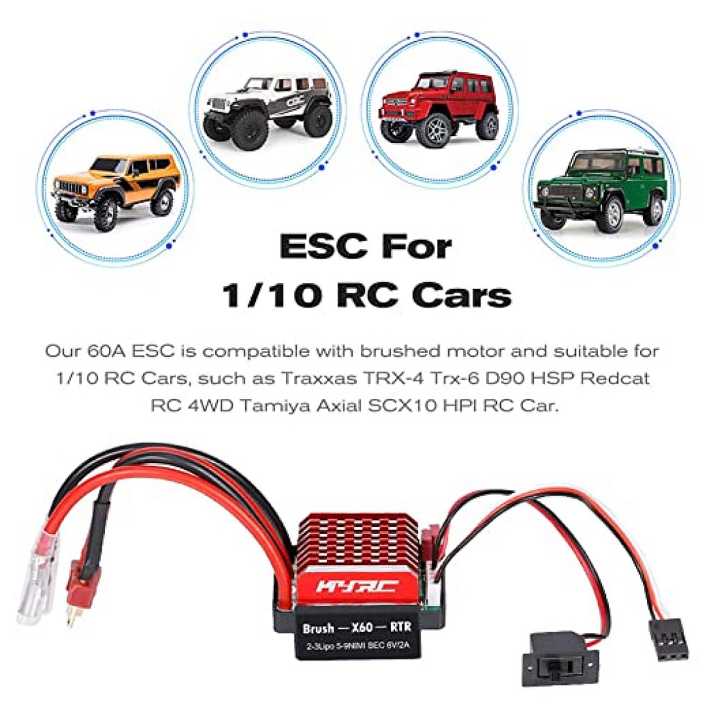 Waterproof 60A brush-X60-RTR ESC for RC motor