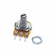 WH148 10K Ohm 3Pin 15mm Shaft Single Potentiometer