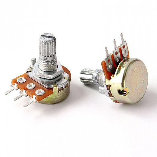 WH148 20K Ohm 3Pin 15mm Shaft Single Potentiometer