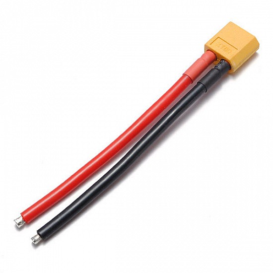 XT60 Male connector with 14AWG Silicon Wire 10cm | Lipo battery Connector