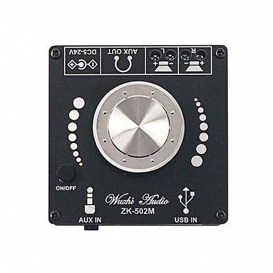 ZK-502M 50WX2 Stereo Bluetooth 5.0 Power Audio Amplifier Board