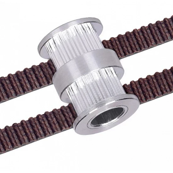 20 Tooth 8mm Bore GT2 Double Head Timing Aluminum Pulley