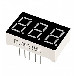 Red 0.56inch 3 Digit 7 Segment LED Display Digital Tube - Common Anode
