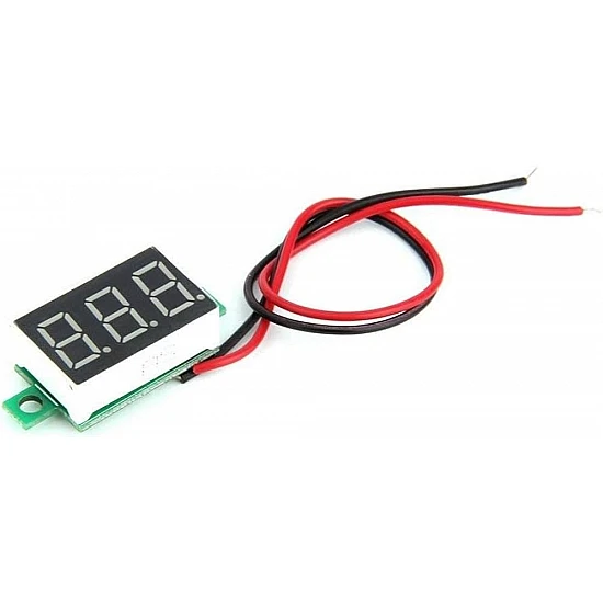 0.28-inch Blue Ultra-Small Digital 3.2-30V DC Voltmeter