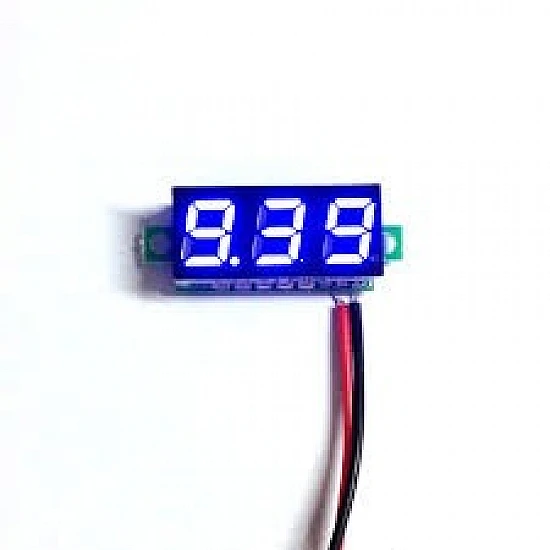 0.28-inch Blue Ultra-Small Digital 3.2-30V DC Voltmeter