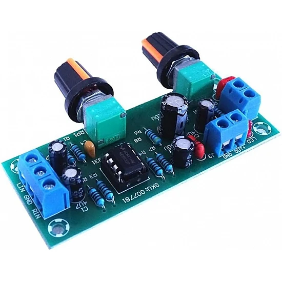 10-24V Subwoofer Preamplifier Board - Single Supply Low-Pass Filter