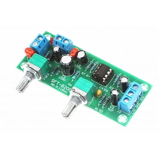 10-24V Subwoofer Preamplifier Board - Single Supply Low-Pass Filter