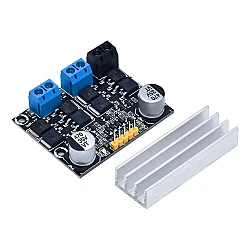 10A Dual-Channel DC Motor Driver Module 3-18V - Forward/Reverse PWM & Dimming