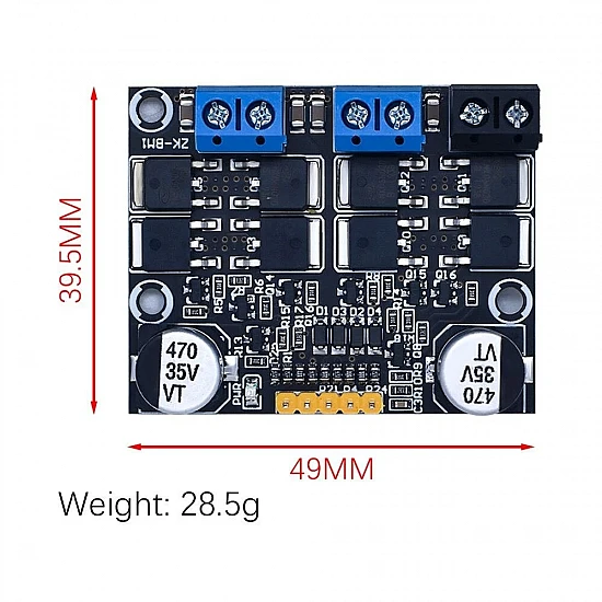 10A Dual-Channel DC Motor Driver Module 3-18V - Forward/Reverse PWM & Dimming