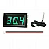 12V Digital Electronic Thermometer - Green LED Display - Waterproof Probe