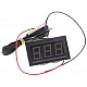 12V Digital Electronic Thermometer - Green LED Display - Waterproof Probe