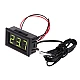 12V Digital Electronic Thermometer - Green LED Display - Waterproof Probe