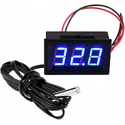 12V Digital Electronic Thermometer with Waterproof Probe for Fish Tanks & Cars