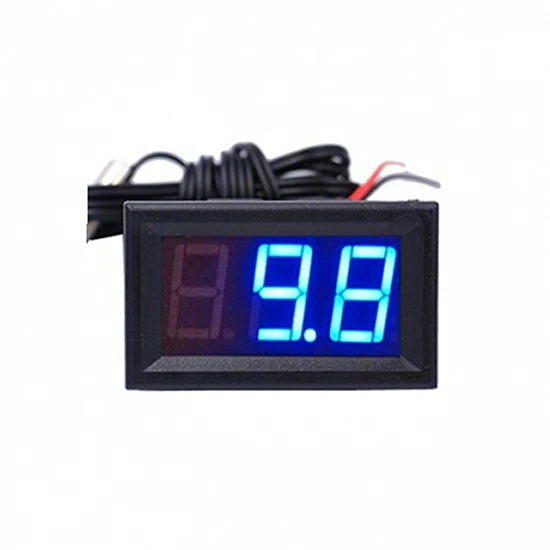 12V Digital Electronic Thermometer with Waterproof Probe for Fish Tanks & Cars