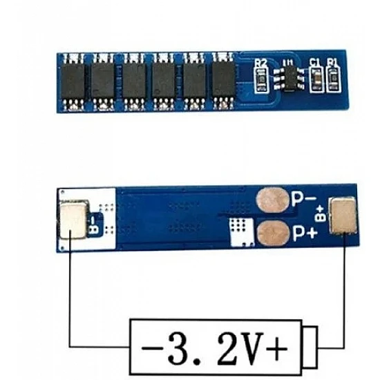 1S 3.7V Blue Lithium Battery Protection Board