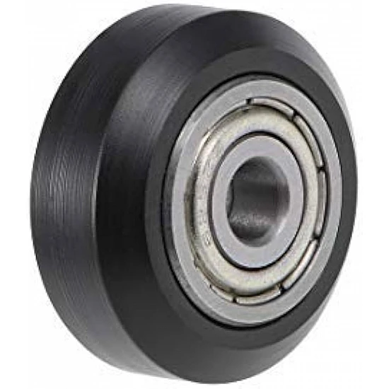 20 Series Black POM V-Wheel with MR115 Bearing for 2020 Profile
