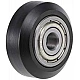 20 Series Black POM V-Wheel with MR115 Bearing for 2020 Profile