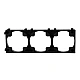 21700 1x3 Black Lithium Cell Holder