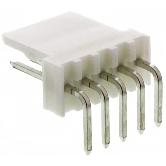 3.96mm Spacing 5 Pin Curved Header Connector