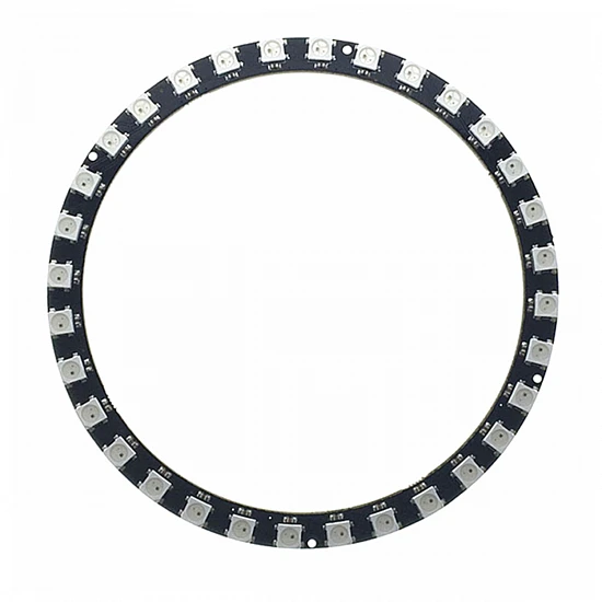 32-Bit WS2812B 5050 RGB LED Round Development Board - Addressable Circular Ring
