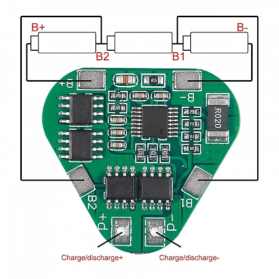 3S12V 18650 Lithium Battery Protection Board