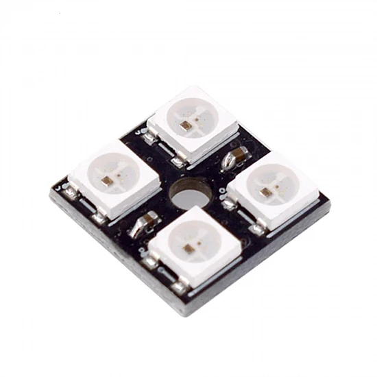 4 bit WS2812 5050 RGB LED Built-in Full Color Driver Colored Light Square