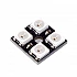 4 bit WS2812 5050 RGB LED Built-in Full Color Driver Color Light Square