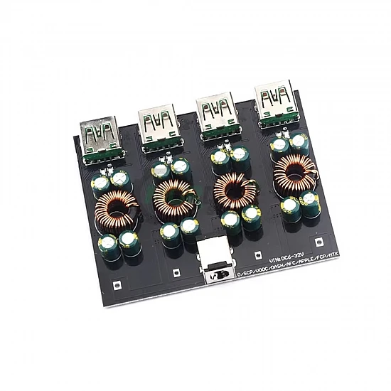 4-Way SW3518 Full Protocol Fast Charging Module - QC4.0 PD3.0 100W Hub