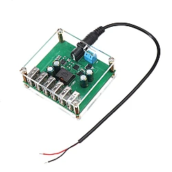 6-Port USB DC Step-Down Module - 9V-36V to 5V 8A High-Power Car Charger Converter
