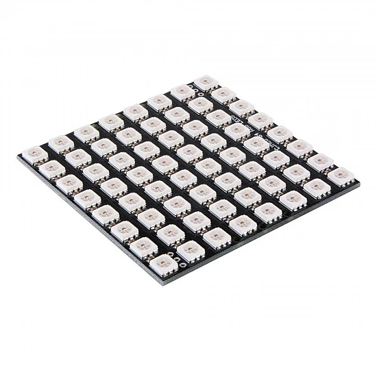 64-Bit WS2812B 5050 RGB LED Round Development Board - Full Color Addressable