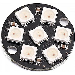 7 bit WS2812 5050 RGB LED Built-in Full Color Driving Lights Circular Development Board