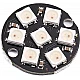 7 bit WS2812 5050 RGB LED Built-in Full Color Driver Colored Light Round