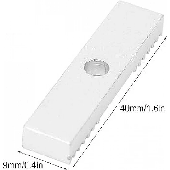 9x40mm 2GT Synchronous Belt Fixing Plate Aluminum Alloy