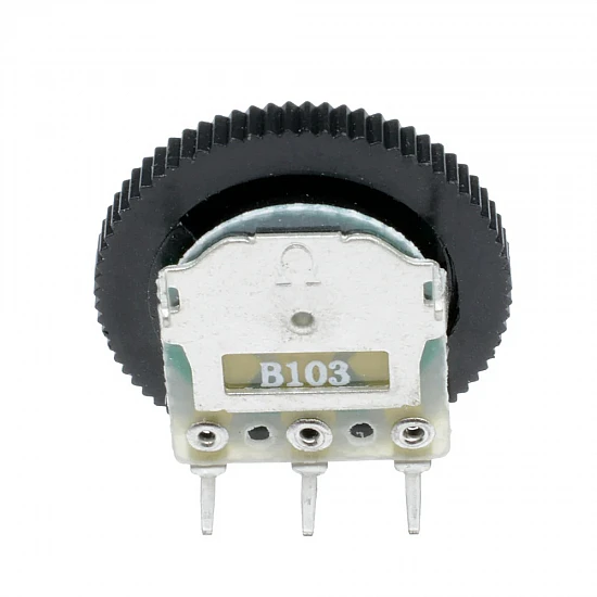 B503 50K Dial Gear Potentiometer 16x2mm 3-Pin Volume Control