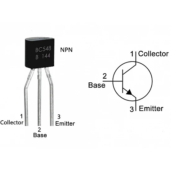 BC548-B NPN Type Direct Plug Crystal Transistor